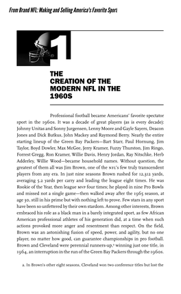 1The Creation of the Modern Nfl in the 1960S