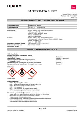 Safety Data Sheet