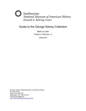Guide to the George Sidney Collection