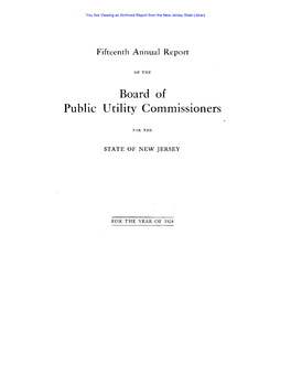 Board of Public Utility Commissioners