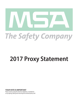 2017 Proxy Statement
