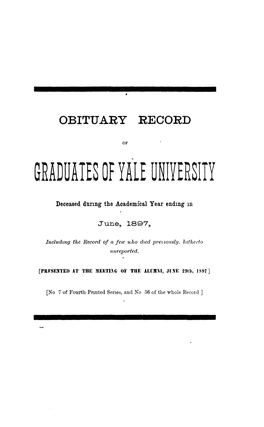 1896-1897 Obituary Record of Graduates of Yale University