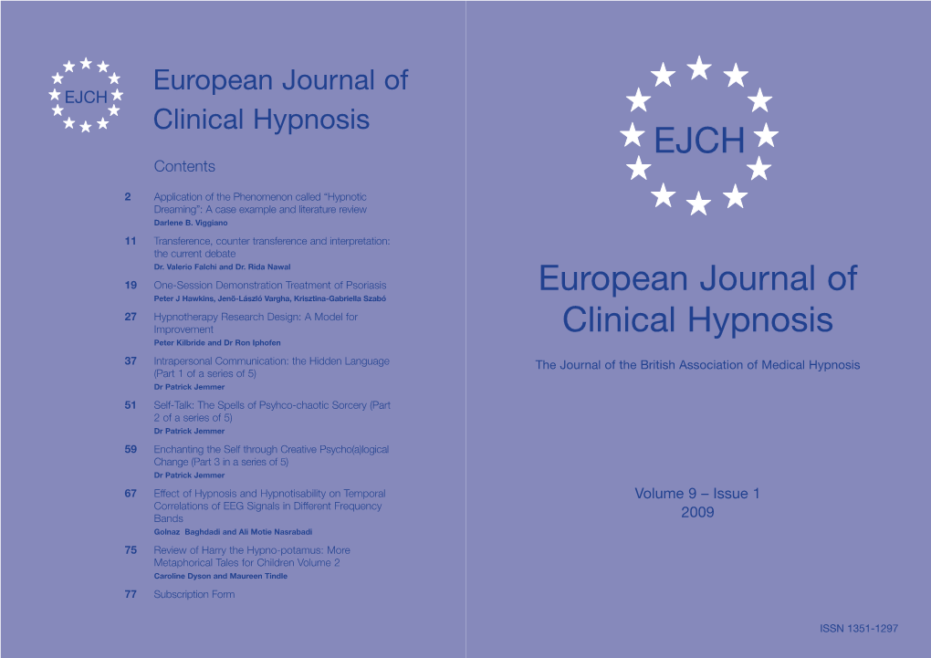 Effect of Hypnosis and Hypnotisability on Temporal Correlations of EEG Signals in Different Frequency Bands