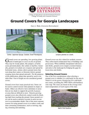 Ground Covers for Georgia Landscapes