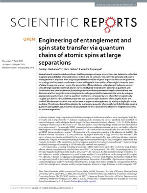 Engineering of Entanglement and Spin State Transfer Via Quantum Chains