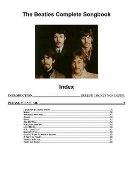 Beatles Complete Songbook