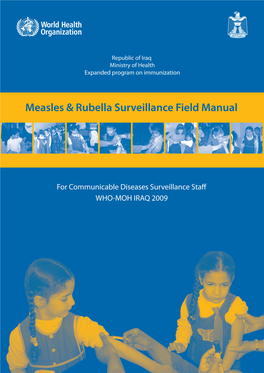 Measles and Rubella Surveillance Manual Report