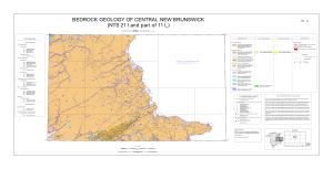 BEDROCK GEOLOGY of CENTRAL NEW BRUNSWICK (NTS 21 I And
