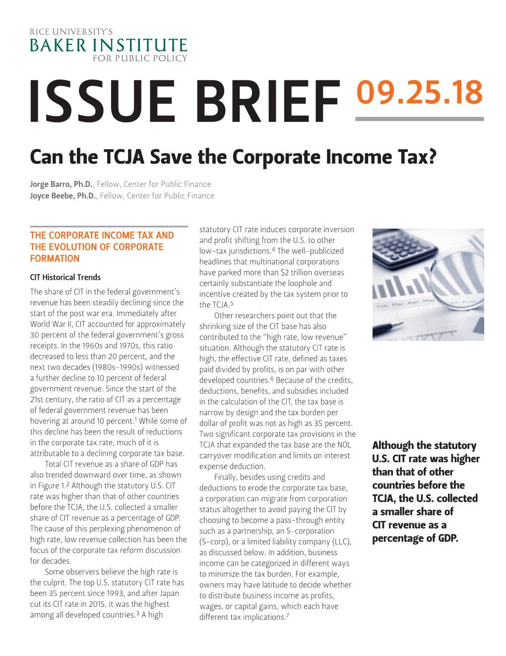 Can the TCJA Save the Corporate Income Tax?