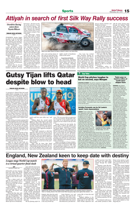 Gutsy Tijan Lifts Qatar Despite Blow to Head