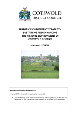 5201 Historic Environment Strategy Apr 2016