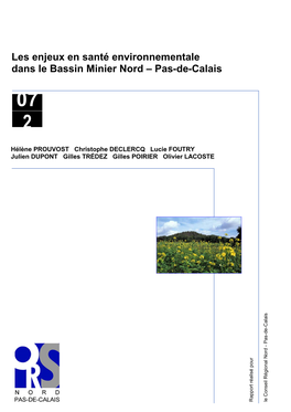 Les Enjeux En Santé Environnementale Dans Le Bassin Minier Nord - Pas-De-Calais