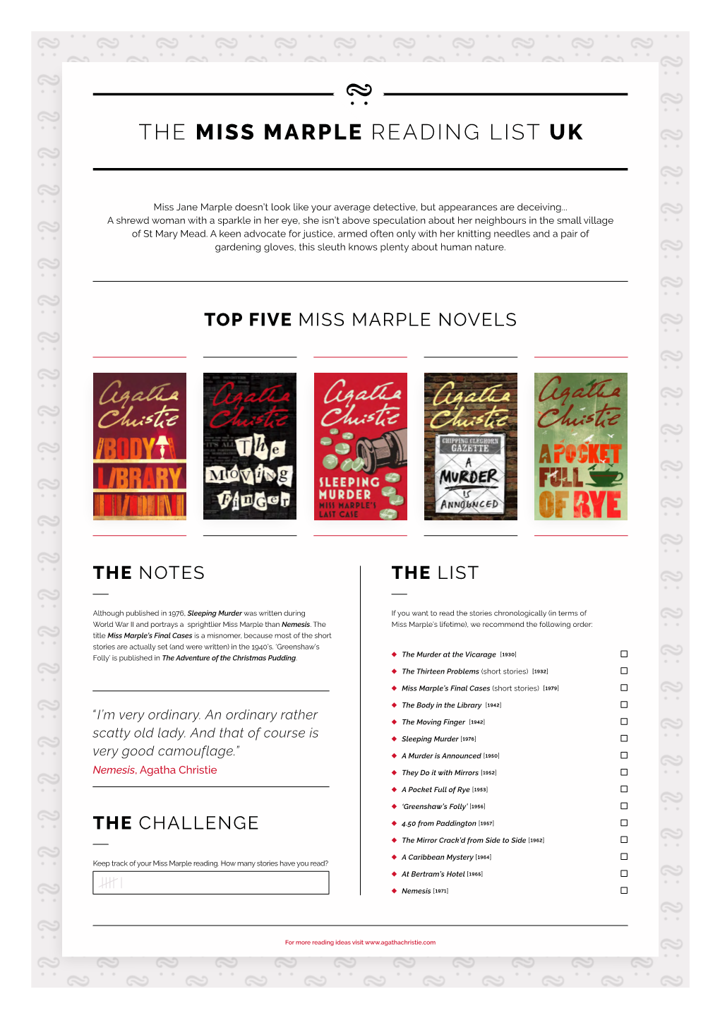 The Miss Marple Reading List Uk