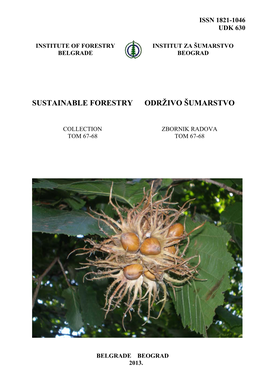 Sustainable Forestry Održivo Šumarstvo