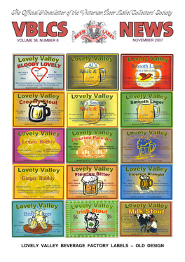 Lovely Valley Beverage Factory Labels – Old Design the Committee 2