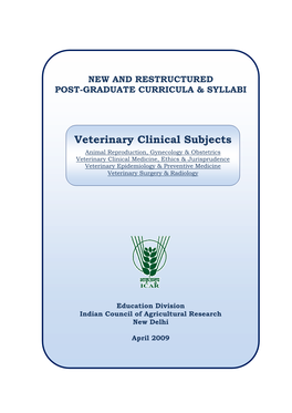 Veterinary Clinical Subjects