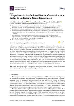 Lipopolysaccharide-Induced Neuroinflammation As A