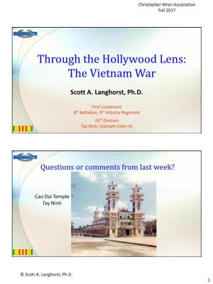 Through the Hollywood Lens: the Vietnam War