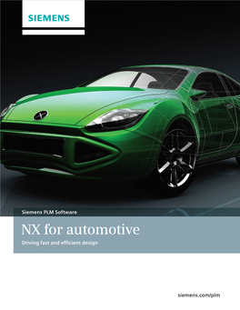 NX for Automotive Design Brochure