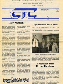 Cincinnati Technical College 1987 -88 Basketball Roster