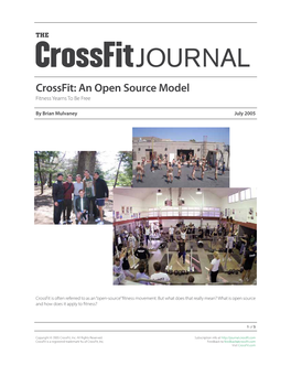 An Open Source Model Fitness Yearns to Be Free
