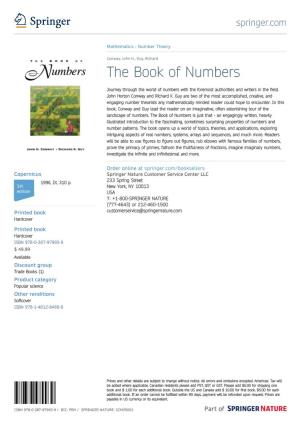 The Book of Numbers