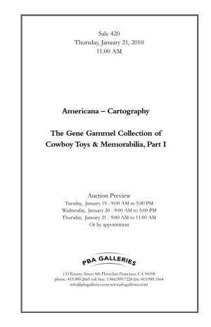 Americana – Cartography the Gene Gammel