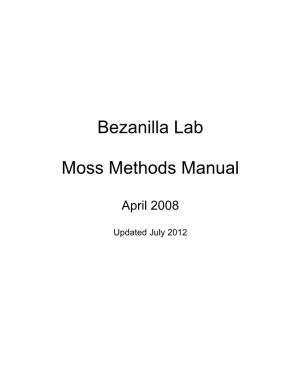 Bezanilla Lab Moss Methods Manual