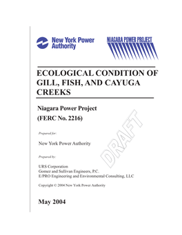 Ecological Condition of Gill, Fish, and Cayuga Creeks