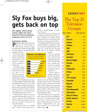 Sly Fox Buys Big, Gets Back On