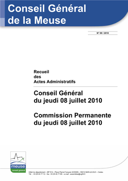 Conseil Général De La Meuse, Puis Un Recours Contentieux Auprès Du Tribunal Administratif Compétent