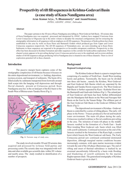 Prospectivity of Rift Fill Sequences in Krishna-Godavari Basin (A Case Study of Kaza-Nandigama Area) Arun Kumar Arya , N
