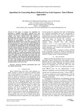 Algorithms for Generating Binary Reflected Gray Code Sequence: Time Efficient Approaches