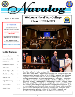 Welcome Naval War College Class of 2018-2019