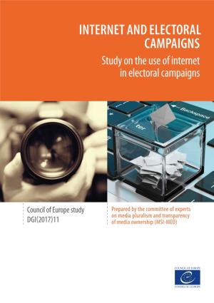 Council of Europe Study on the Use of Internet in Electoral Campaigns