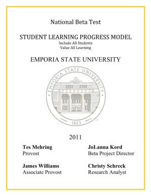 Student Learning Progress Model Final Report.Pdf