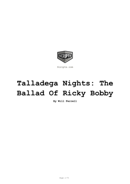 Talladega Nights: the Ballad of Ricky Bobby