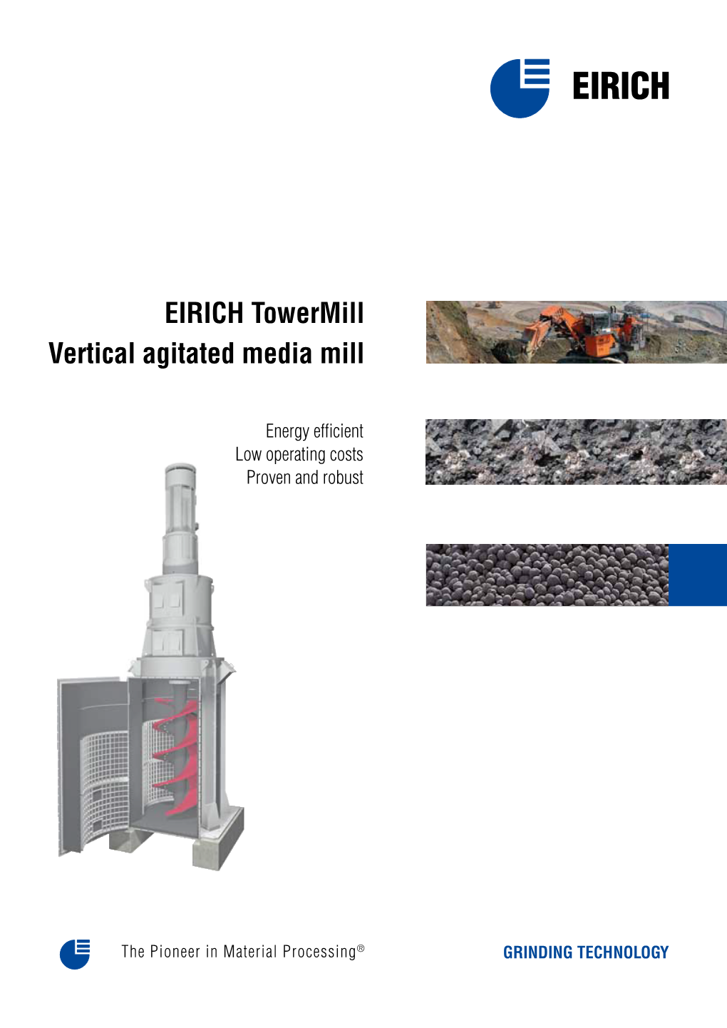 EIRICH Towermill Vertical Agitated Media Mill