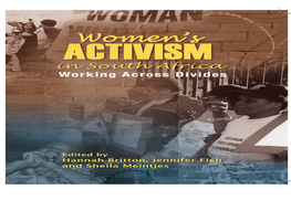 Working Across Divides Women’S Activism in South Africa Working Across Divides