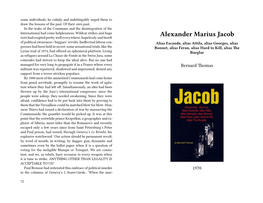 Alexander Marius Jacob of Political Awareness—Beggars’ Revolts