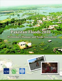 Pakistan Floods 2010 Preliminary Damage and Needs Assessment Preliminary Damage and Needs Assessment TABLE of CONTENTS