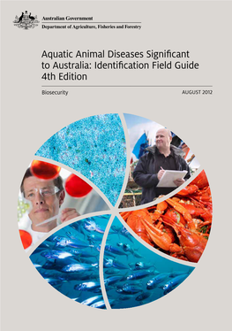 Aquatic Animal Diseases Significant to Australia: Identification Field Guide 4Th Edition