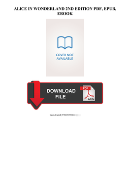 PDF Download Alice in Wonderland 2Nd Edition Ebook