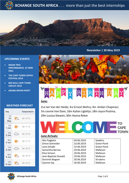 XCHANGE SOUTH AFRICA . . . More Than Just the Best Internships