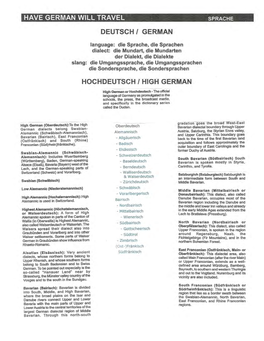 Hochdeutsch / High German