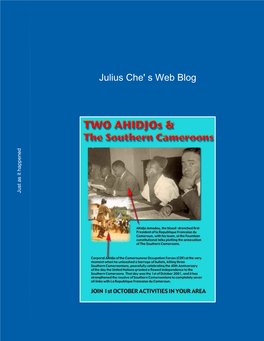 Julius Che' S Web Blog Just As It Happened