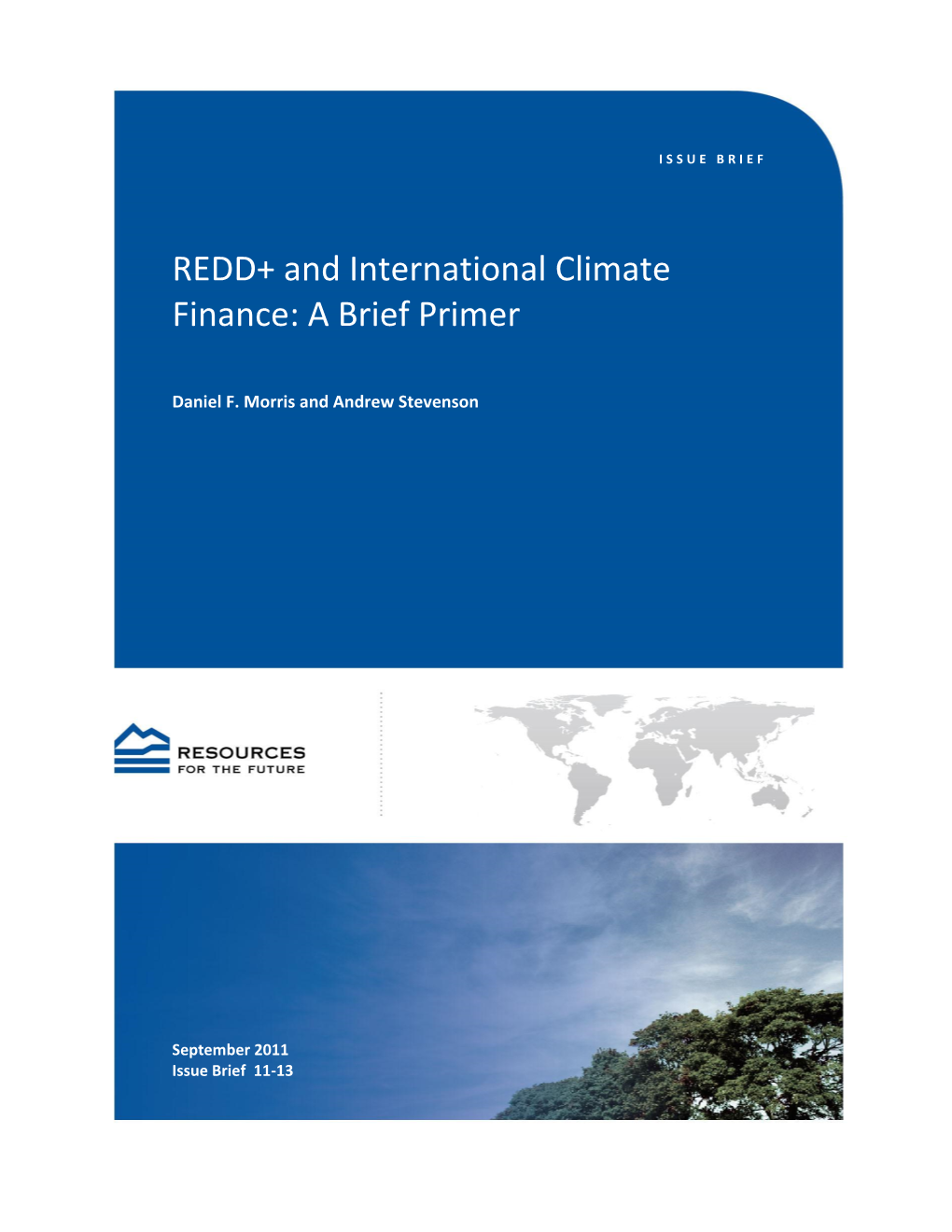 REDD+ and International Climate Finance: a Brief Primer