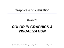 Raphics & Visualization