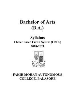 Bachelor of Arts (B.A.)