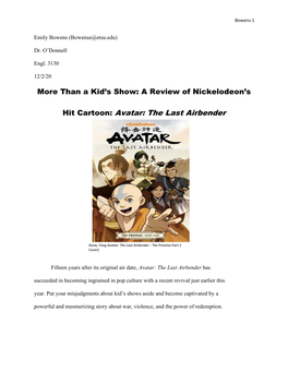 Hit Cartoon: Avatar: the Last Airbender